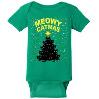 Meowy Christmas Baby Bodysuit