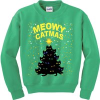 Meowy Christmas Kids Sweatshirt