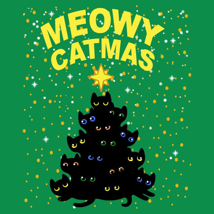 Meowy Christmas Kids Sweatshirt
