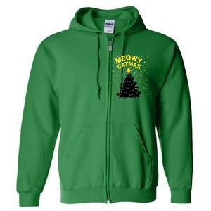 Meowy Christmas Full Zip Hoodie