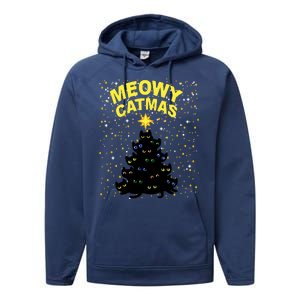 Meowy Christmas Performance Fleece Hoodie