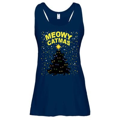 Meowy Christmas Ladies Essential Flowy Tank