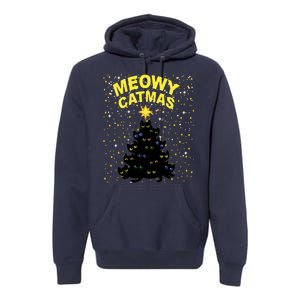 Meowy Christmas Premium Hoodie