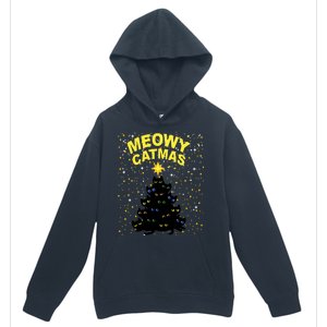 Meowy Christmas Urban Pullover Hoodie