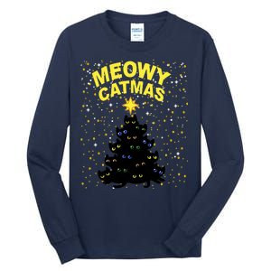 Meowy Christmas Tall Long Sleeve T-Shirt