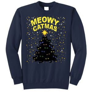 Meowy Christmas Tall Sweatshirt