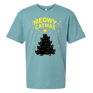 Meowy Christmas Sueded Cloud Jersey T-Shirt