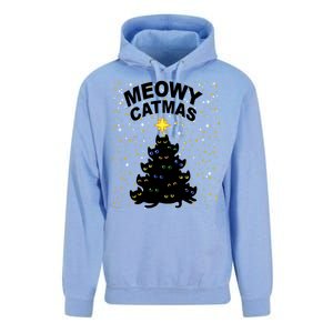 Meowy Christmas Unisex Surf Hoodie