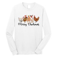 Merry Chickmas Merry Christmas Chicken Christmas Lights Long Sleeve Long Sleeve Shirt