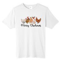 Merry Chickmas Merry Christmas Chicken Christmas Lights Long Sleeve Tall Fusion ChromaSoft Performance T-Shirt