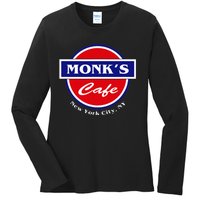 MonkS Cafe Ladies Long Sleeve Shirt