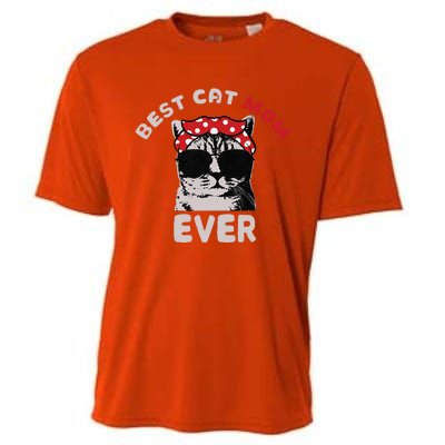 Meow Cat Meow Kitty Funny Cats Mom And Cat Dad Cooling Performance Crew T-Shirt