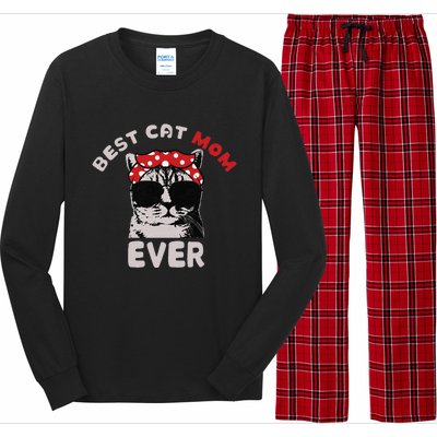 Meow Cat Meow Kitty Funny Cats Mom And Cat Dad Long Sleeve Pajama Set