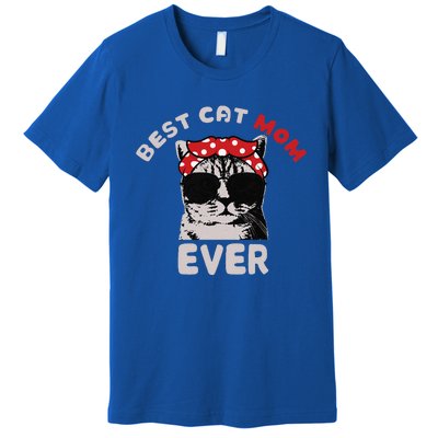 Meow Cat Meow Kitty Funny Cats Mom And Cat Dad Premium T-Shirt