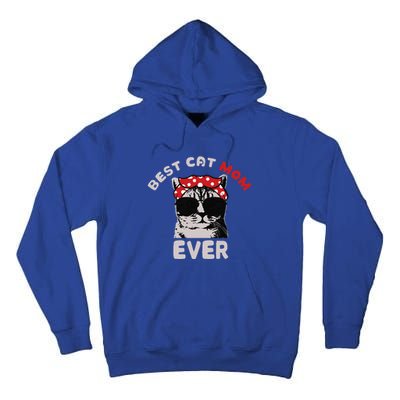 Meow Cat Meow Kitty Funny Cats Mom And Cat Dad Tall Hoodie