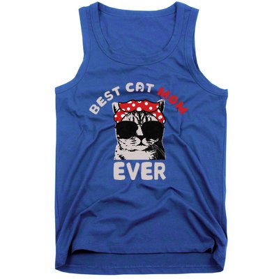 Meow Cat Meow Kitty Funny Cats Mom And Cat Dad Tank Top