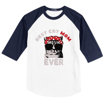 Meow Cat Meow Kitty Funny Cats Mom And Cat Dad Baseball Sleeve Shirt