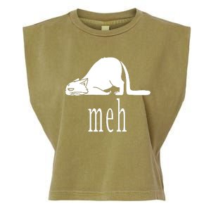 Meh Cat Garment-Dyed Women's Muscle Tee