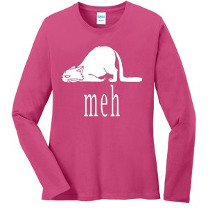 Meh Cat Ladies Long Sleeve Shirt