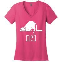 Meh Cat Women's V-Neck T-Shirt