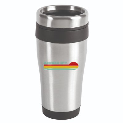 Mackinaw City Michigan 16oz Travel Tumbler