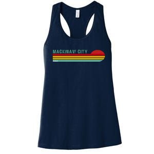 Mackinaw City Michigan Women's Racerback Tank