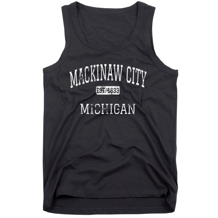 Mackinaw City Michigan Mi Vintage Tank Top