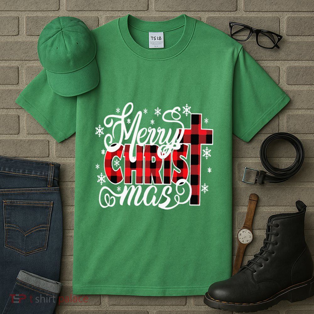 Merry Christ Mas Christian Jesus Christmas Pjs Xmas Pajamas Tall T-Shirt