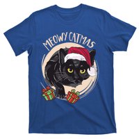 Meowy Catmas Merry Catmas Black Cat Christmas Funny Xmas Gift T-Shirt