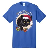 Meowy Catmas Merry Catmas Black Cat Christmas Funny Xmas Gift Tall T-Shirt