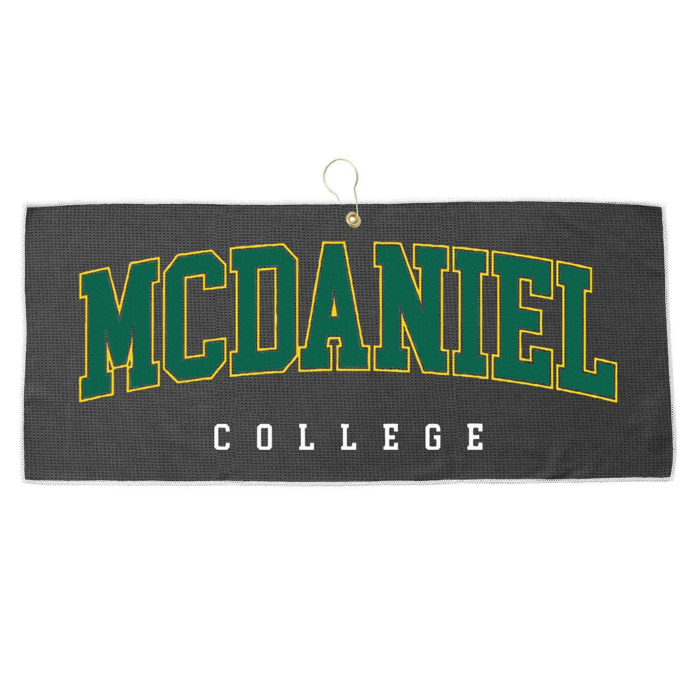 Mcdaniel College Large Microfiber Waffle Golf Towel