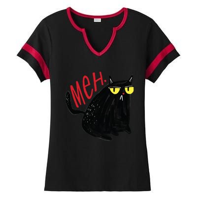 Meh Cat Ladies Halftime Notch Neck Tee