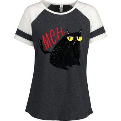 Meh Cat Enza Ladies Jersey Colorblock Tee