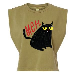 Meh Cat Garment-Dyed Women's Muscle Tee