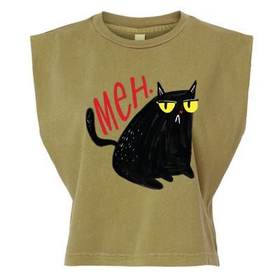 Meh Cat Garment-Dyed Women's Muscle Tee