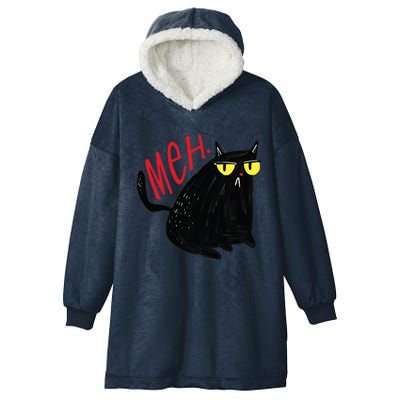 Meh Cat Hooded Wearable Blanket