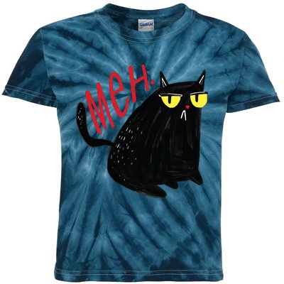 Meh Cat Kids Tie-Dye T-Shirt