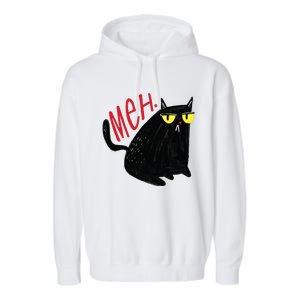 Meh Cat Garment-Dyed Fleece Hoodie