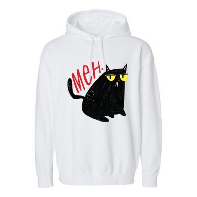 Meh Cat Garment-Dyed Fleece Hoodie