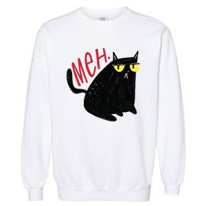 Meh Cat Garment-Dyed Sweatshirt