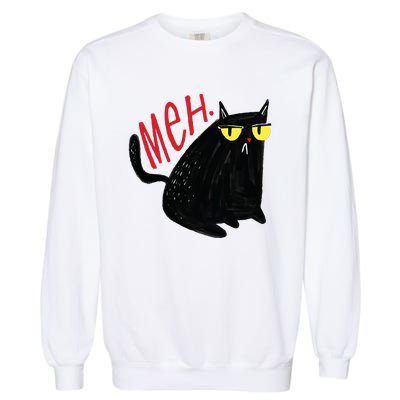 Meh Cat Garment-Dyed Sweatshirt