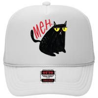 Meh Cat High Crown Mesh Back Trucker Hat