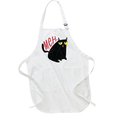 Meh Cat Full-Length Apron With Pockets