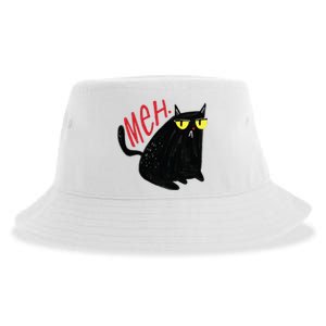 Meh Cat Sustainable Bucket Hat