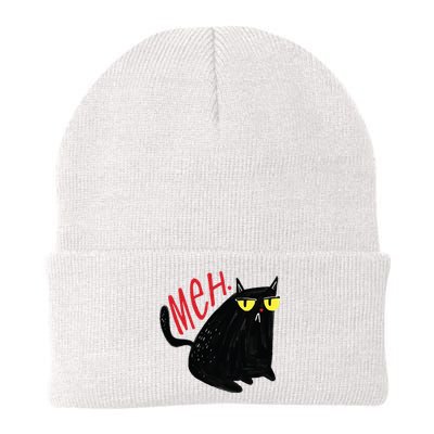 Meh Cat Knit Cap Winter Beanie