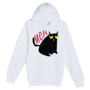 Meh Cat Premium Pullover Hoodie