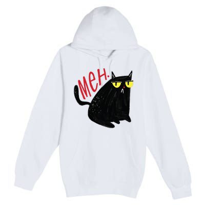 Meh Cat Premium Pullover Hoodie