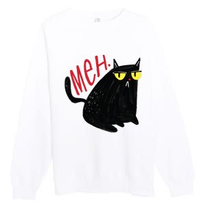 Meh Cat Premium Crewneck Sweatshirt