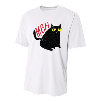 Meh Cat Youth Performance Sprint T-Shirt