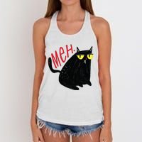 Meh Cat Women's Knotted Racerback Tank